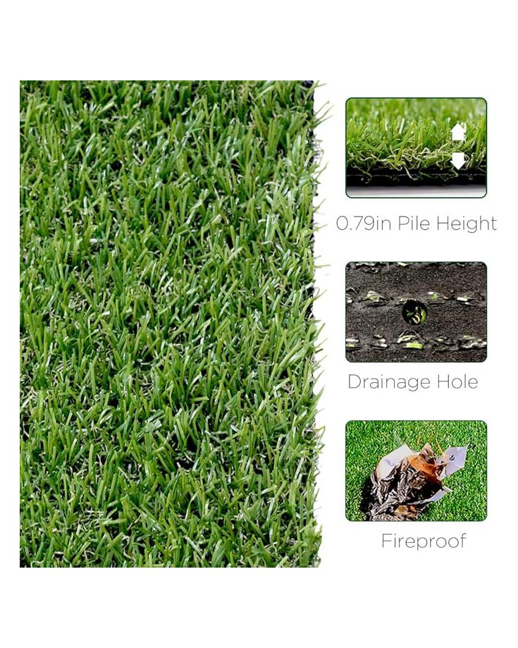 Premium Synthetic Artificial Grass Turf 20mm Pile 1mx4m - Image 3