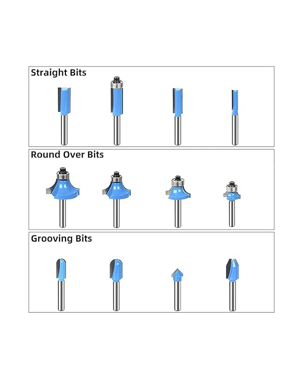 Professional Router Bit Kit 24pcs Model A 1/4" Shank - Image 3