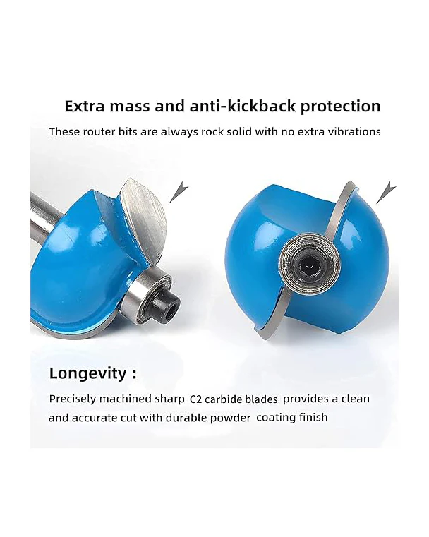 Professional Router Bit Kit 24pcs Model A 1/4" Shank - Image 5
