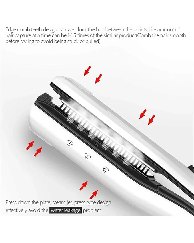 Professional Tourmaline Ceramic Steam Iron for Hair - Image 5