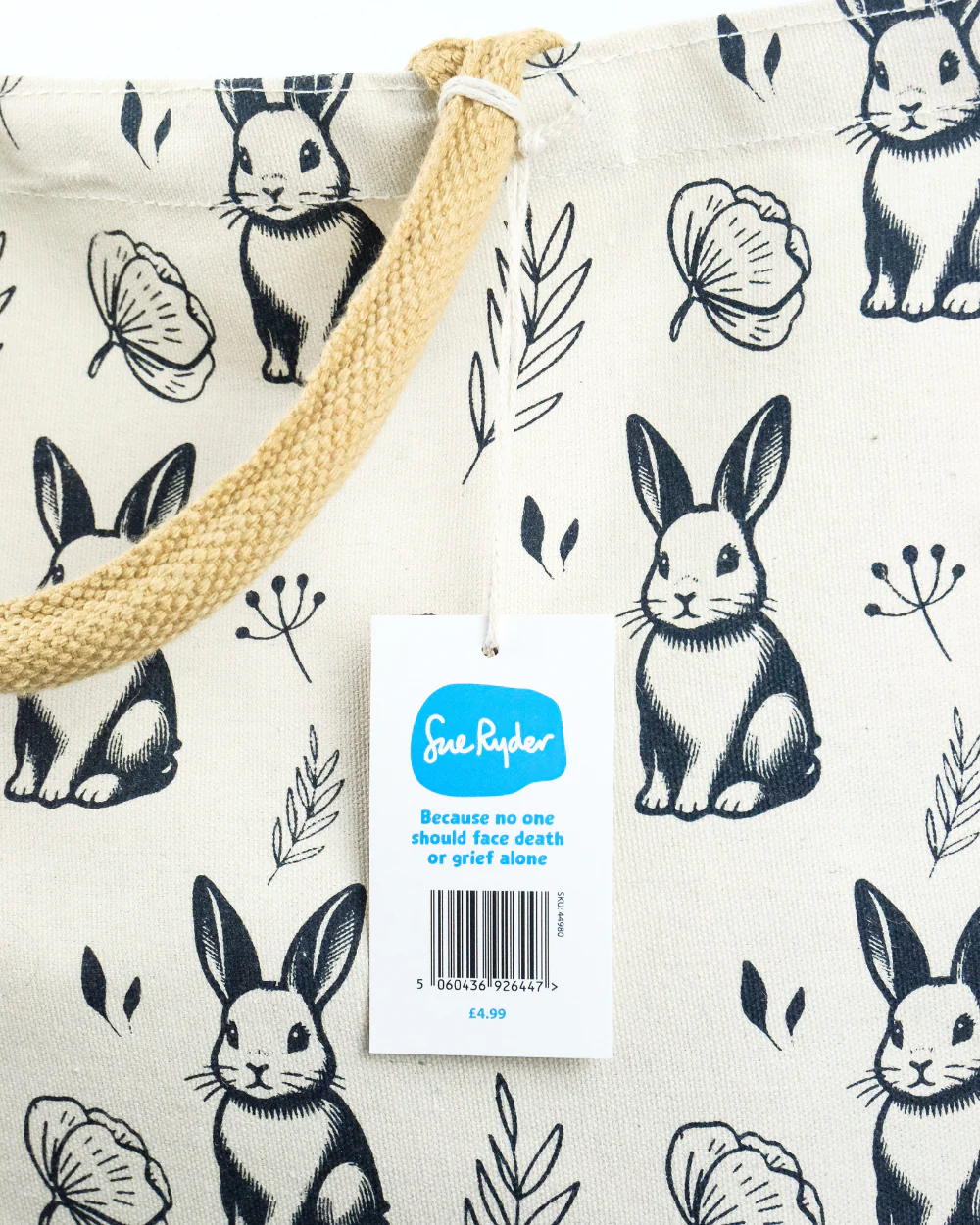 Rabbit Jute Shopping Bag For Life 100% Biodegradable - Image 3