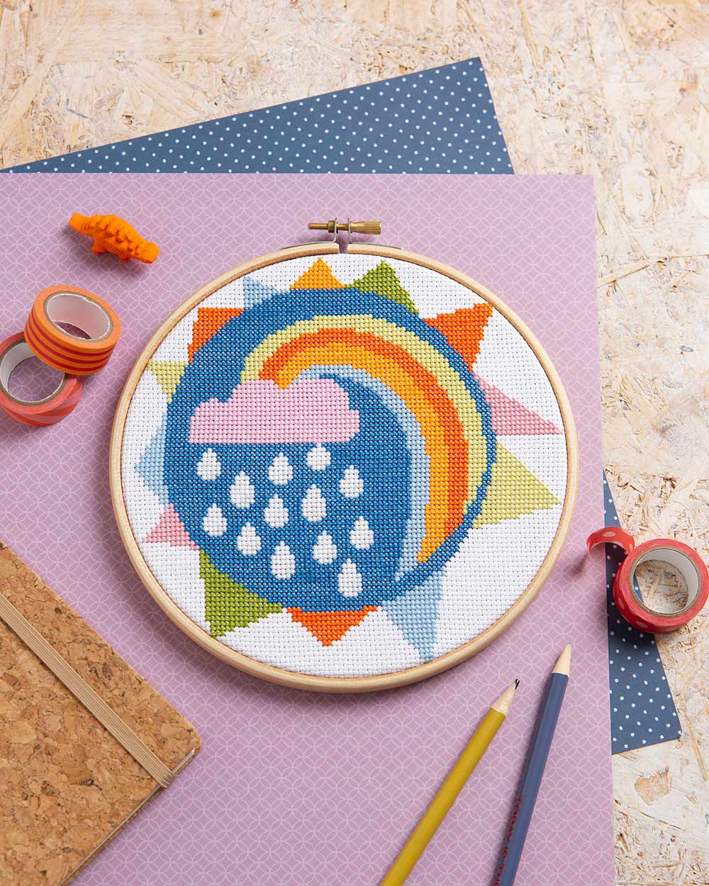 Rainbow Cross Stitch Kit Age 12+ - Image 3
