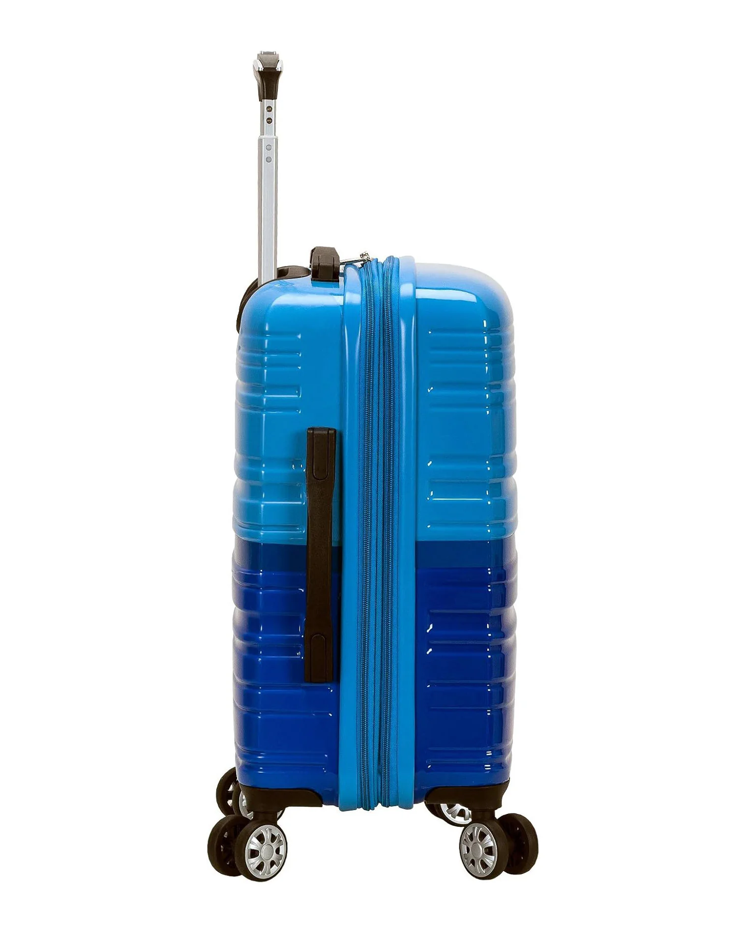 Rockland Melbourne 20" Expandable Cabin Suitcase Blue - Image 2