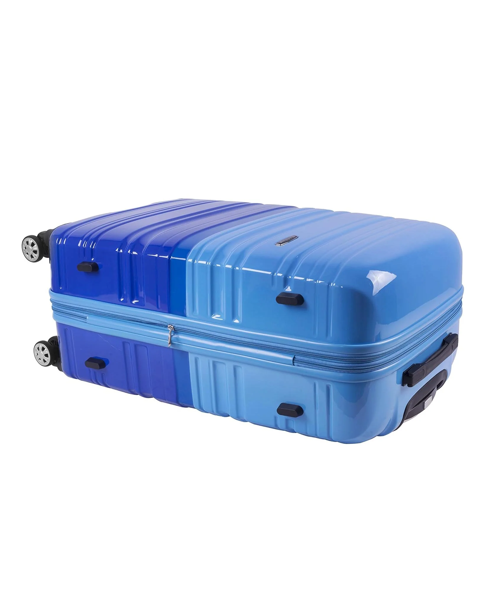 Rockland Melbourne 20" Expandable Cabin Suitcase Blue - Image 5