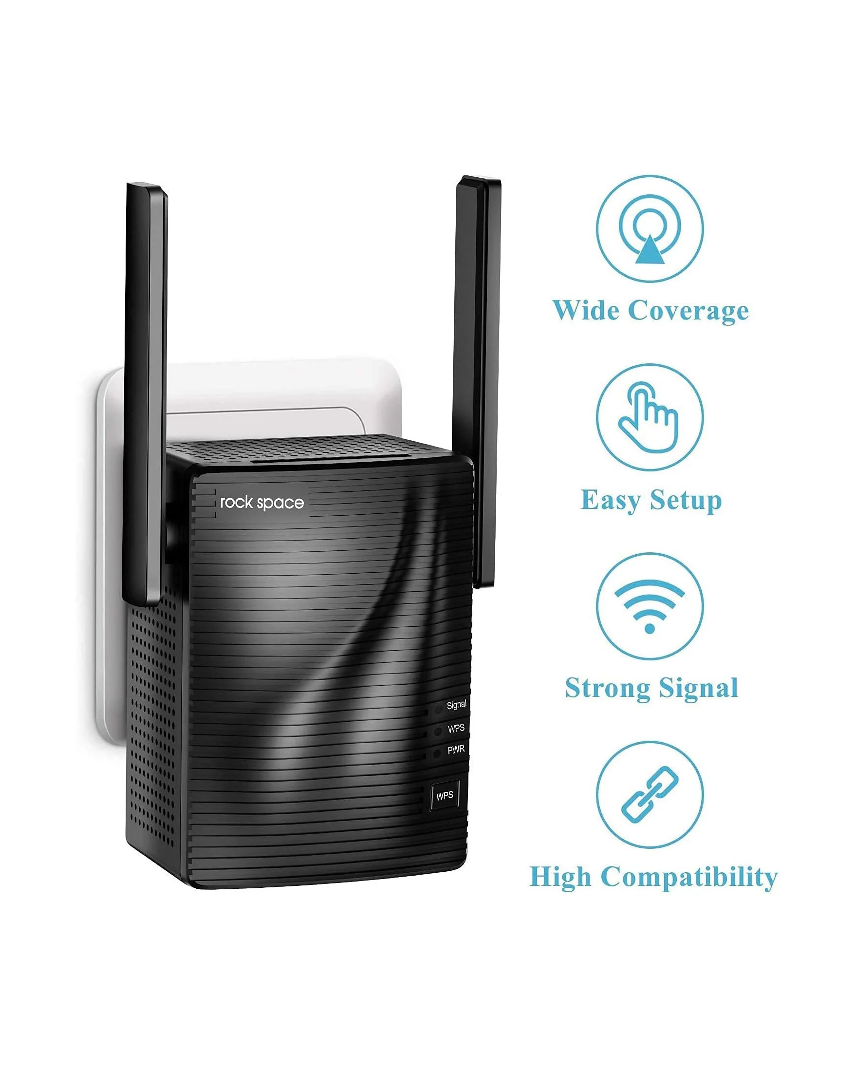 Rockspace AC1200 WiFi Range Extender Dual Band WiFi Boost - Image 3