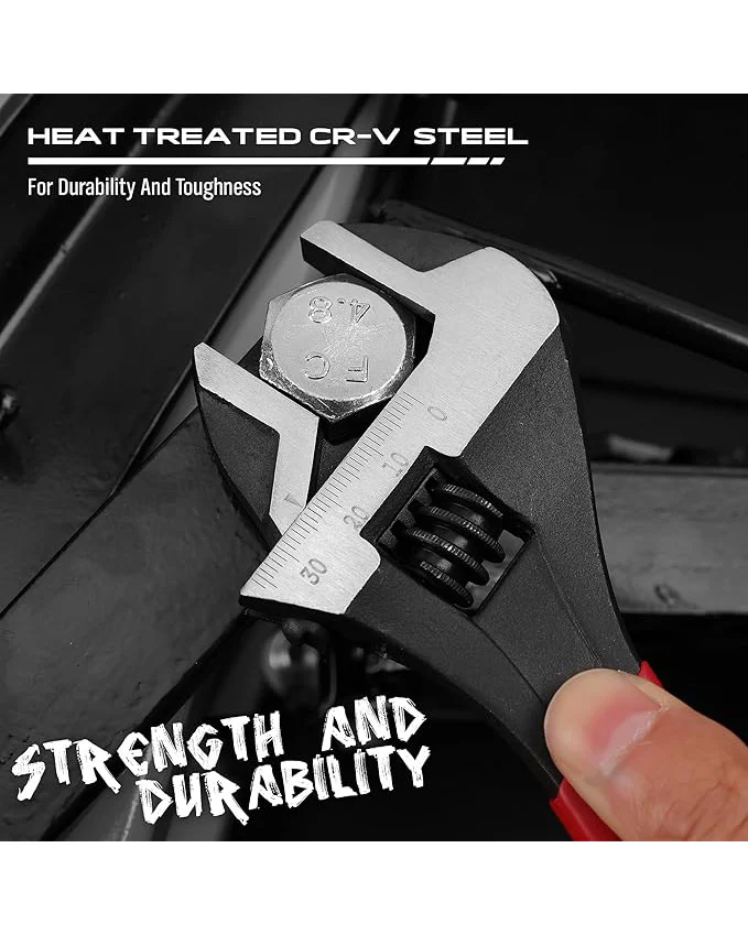 SEDY Adjustable Wrench Set Pipe Spanner: 6" 8" 10" - Image 7