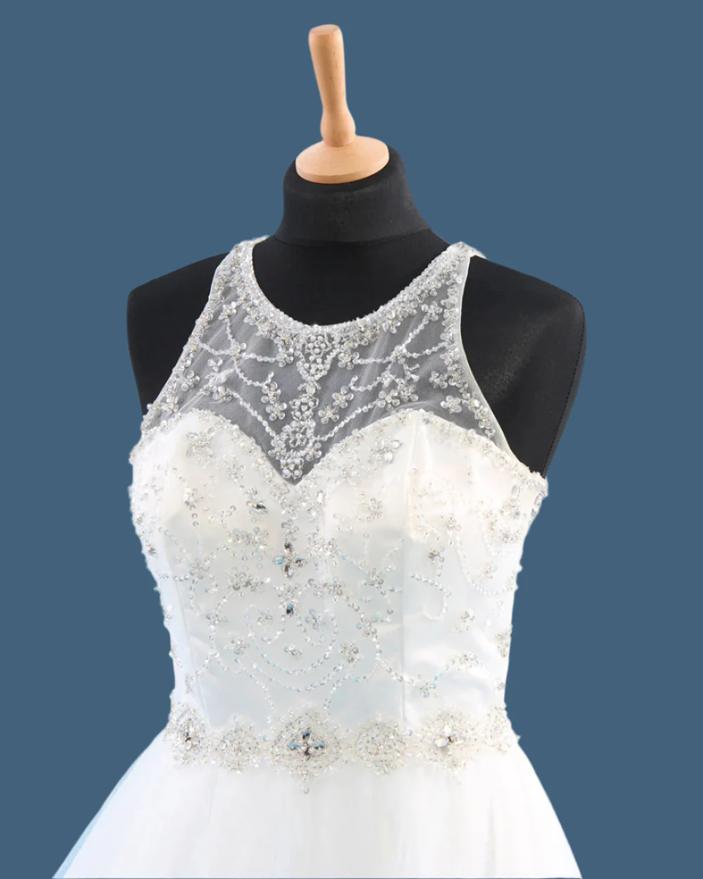 Signature Ivory Princess Wedding Dress Size 10 - Image 4