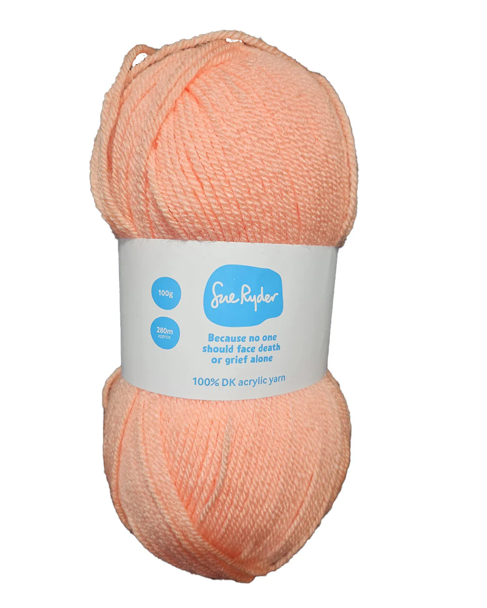 Single Ball Acrylic Yarn Double Knit Wool Apricot Crush - Image 3
