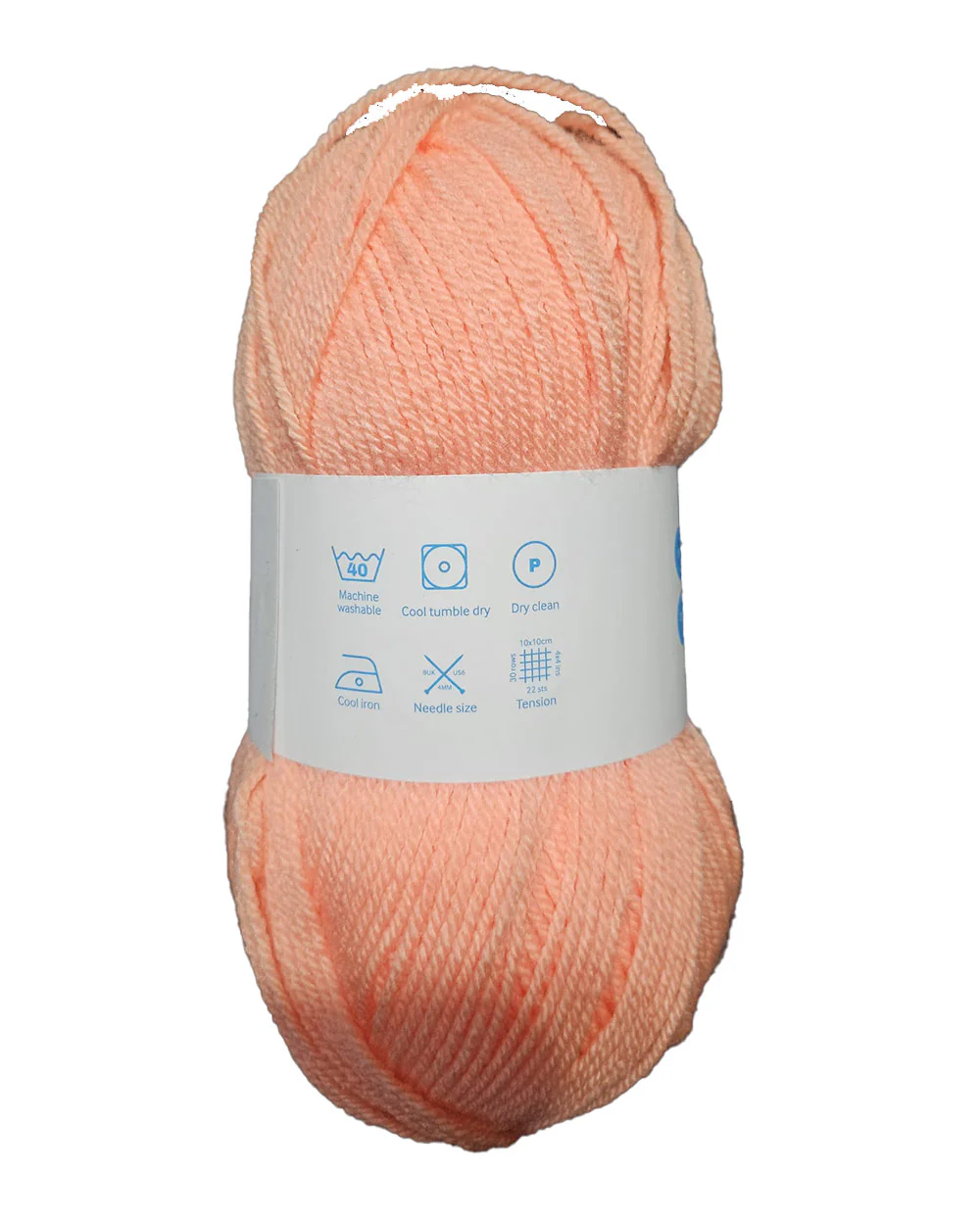 Single Ball Acrylic Yarn Double Knit Wool Apricot Crush - Image 4
