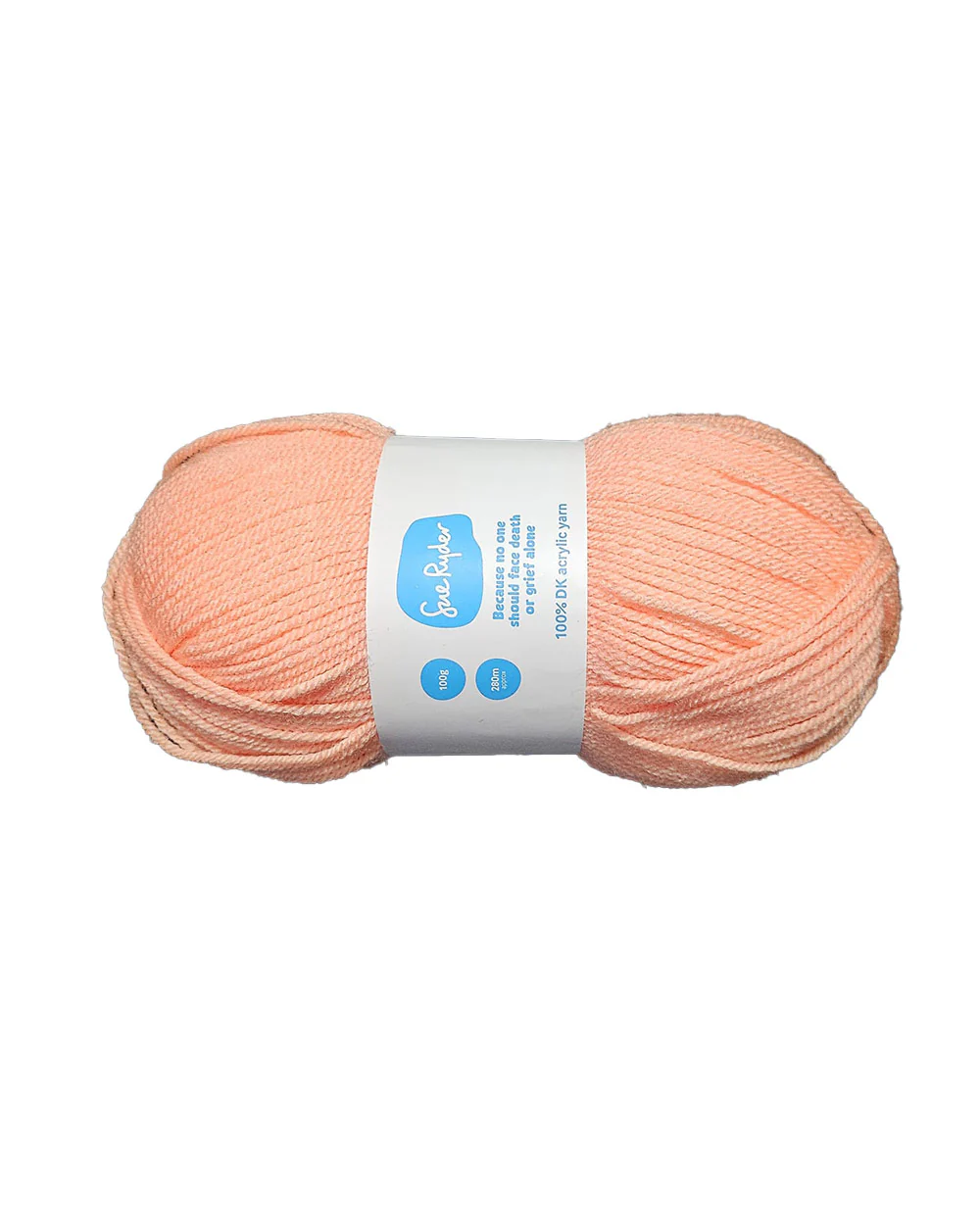Single Ball Acrylic Yarn Double Knit Wool Apricot Crush - Image 5