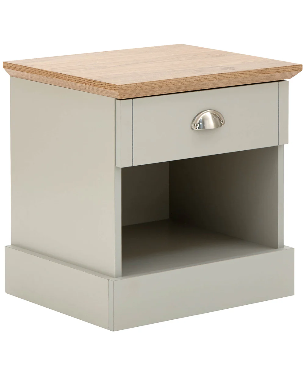 Kendal Single Bedside Table 1 Drawer Grey - Image 7