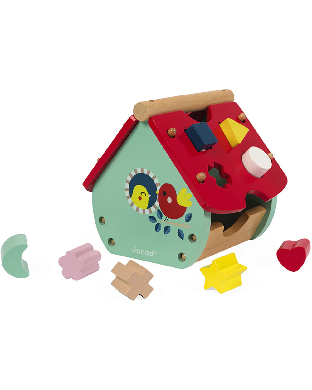 Sorting Toy Wooden House Clock, 18 Months+ - Image 3