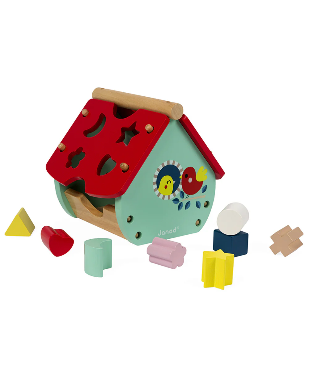 Sorting Toy Wooden House Clock, 18 Months+ - Image 4