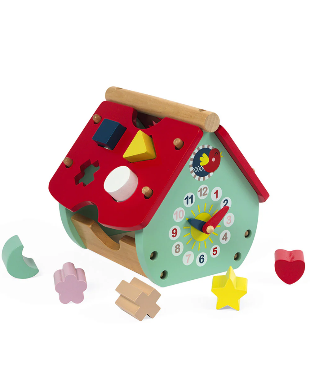 Sorting Toy Wooden House Clock, 18 Months+ - Image 5