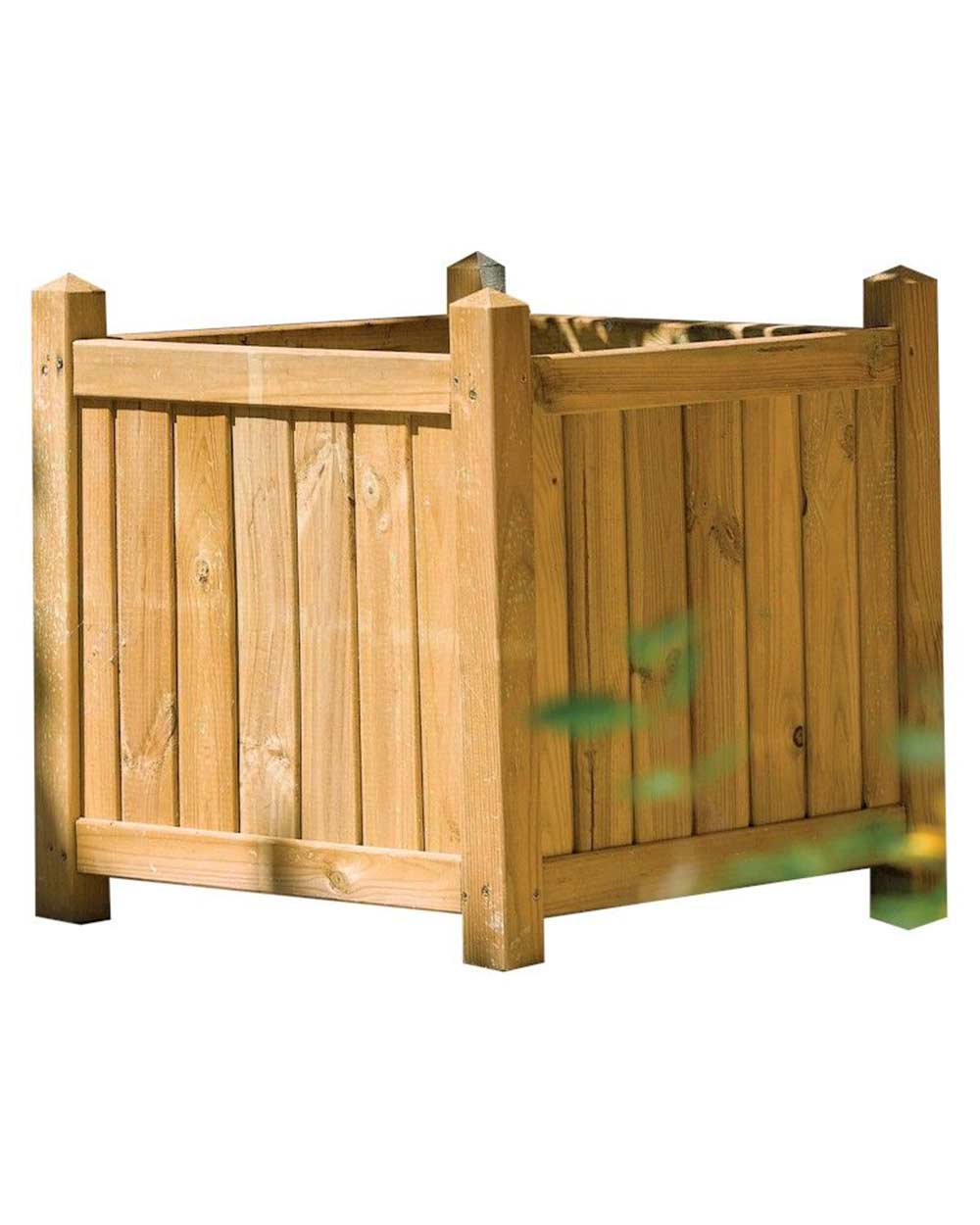 Square Wooden Garden Planter Rowlinson - Image 4