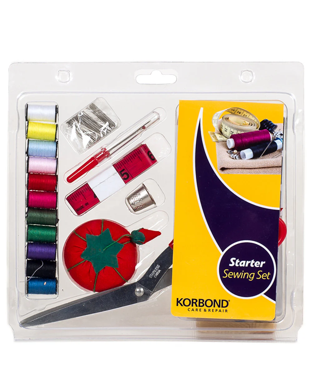 Starter Sewing Kit Care Repair, 21 PC