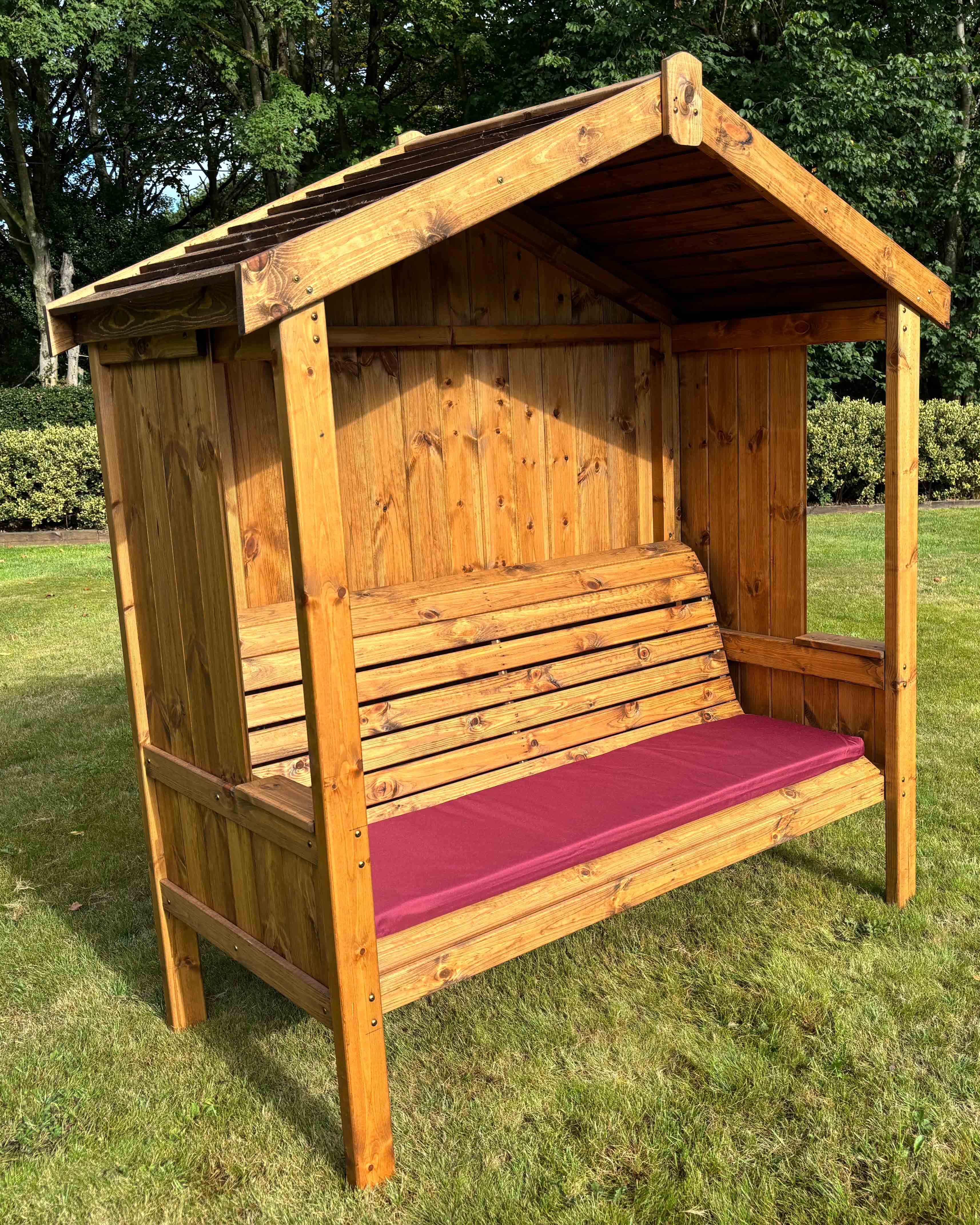 Charles Taylor Three Seat Imperial Arbour Burgundy Cushion HB322B Set - Image 3