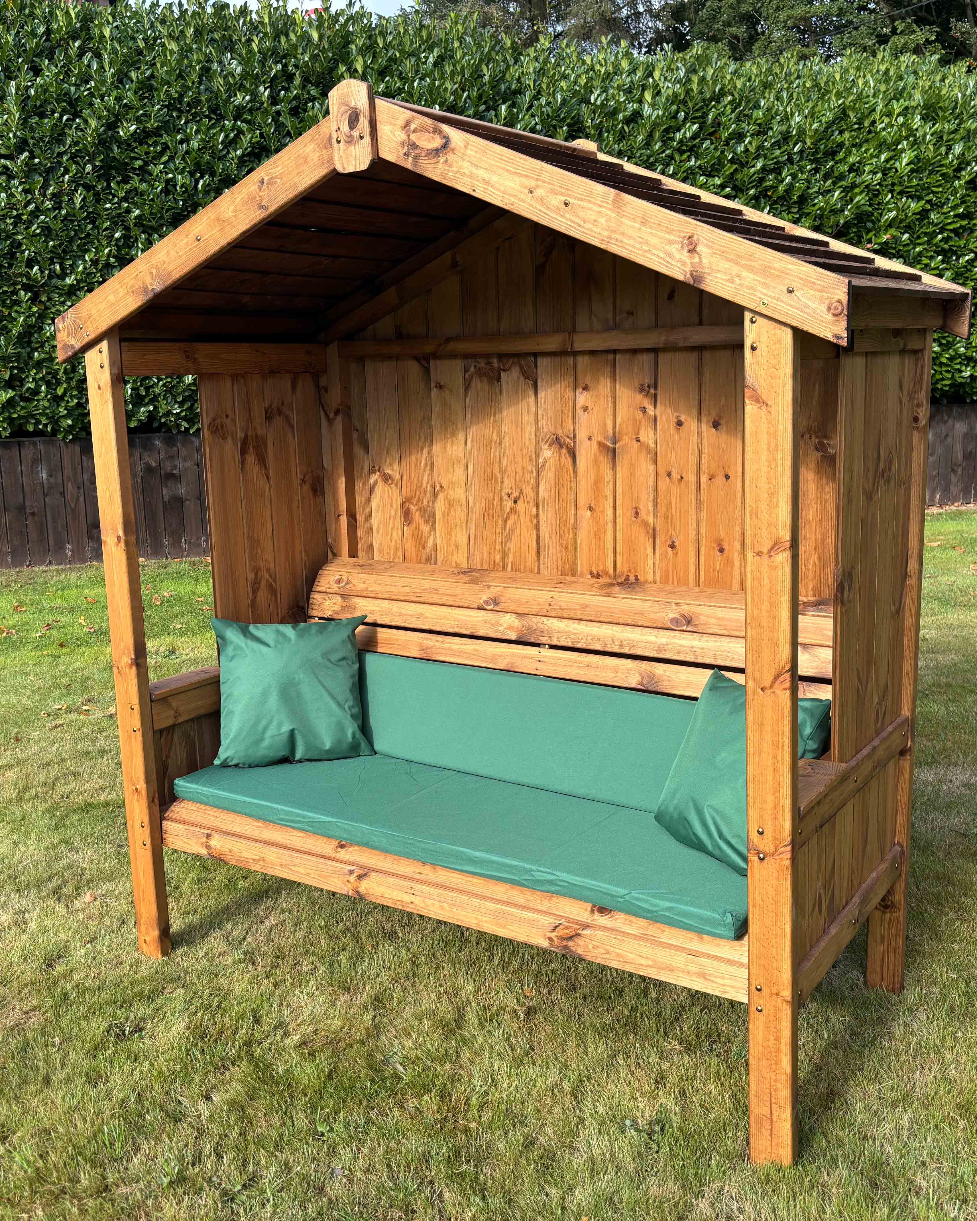 Charles Taylor Three Seater Imperial Arbour Green Cushion HB322G Set