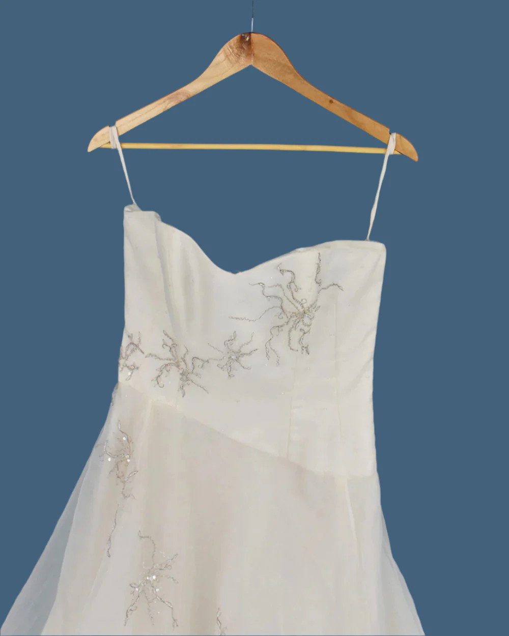 Tiffany Bridal Ivory A Line Wedding Dress Size 14 - Image 3