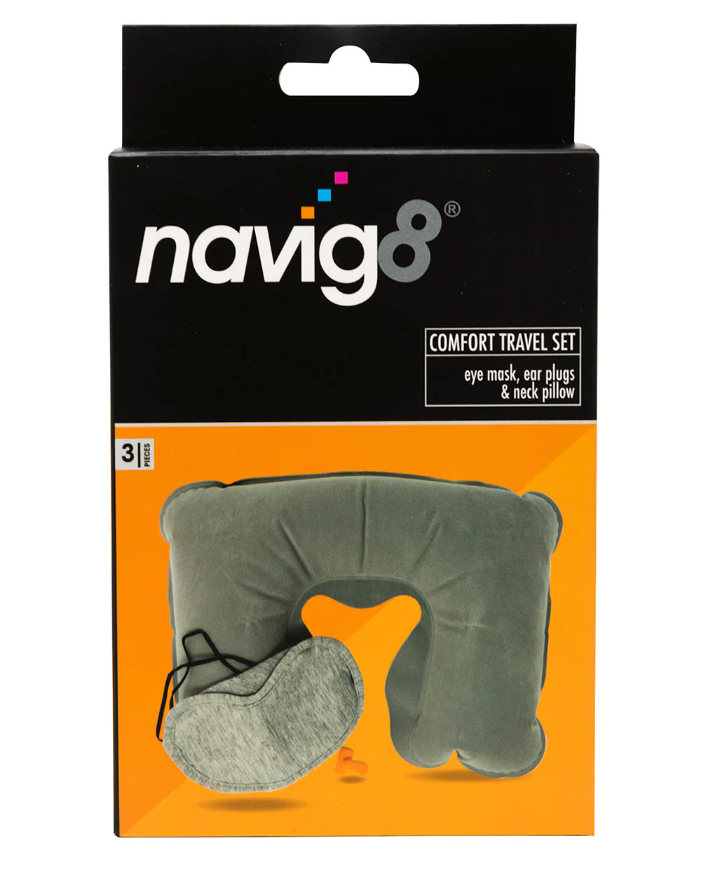 Travel Set Neck Pillow, Eye Mask, Ear Plugs