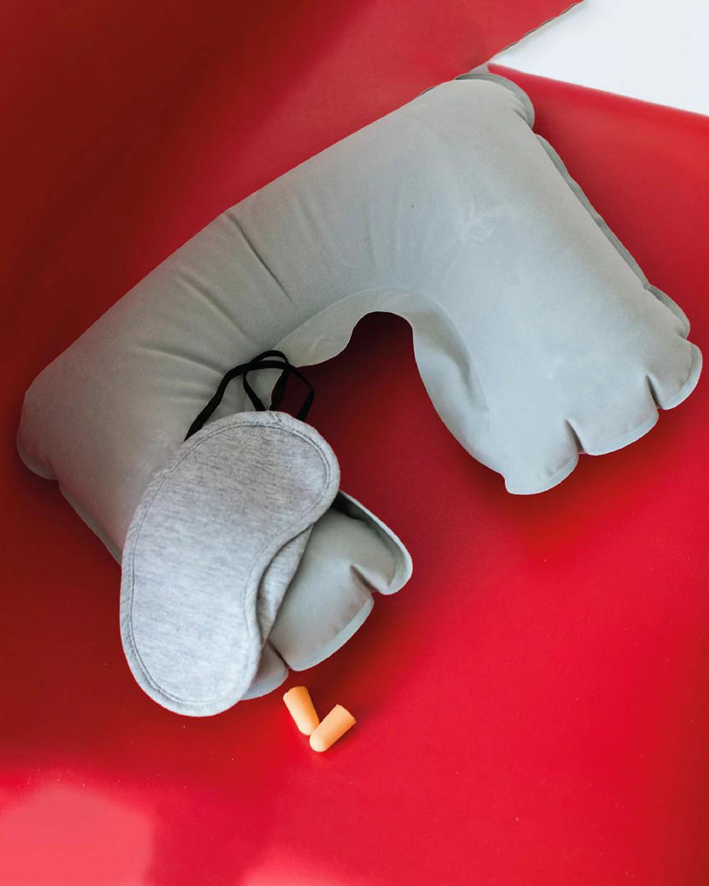 Travel Set Neck Pillow, Eye Mask, Ear Plugs - Image 2