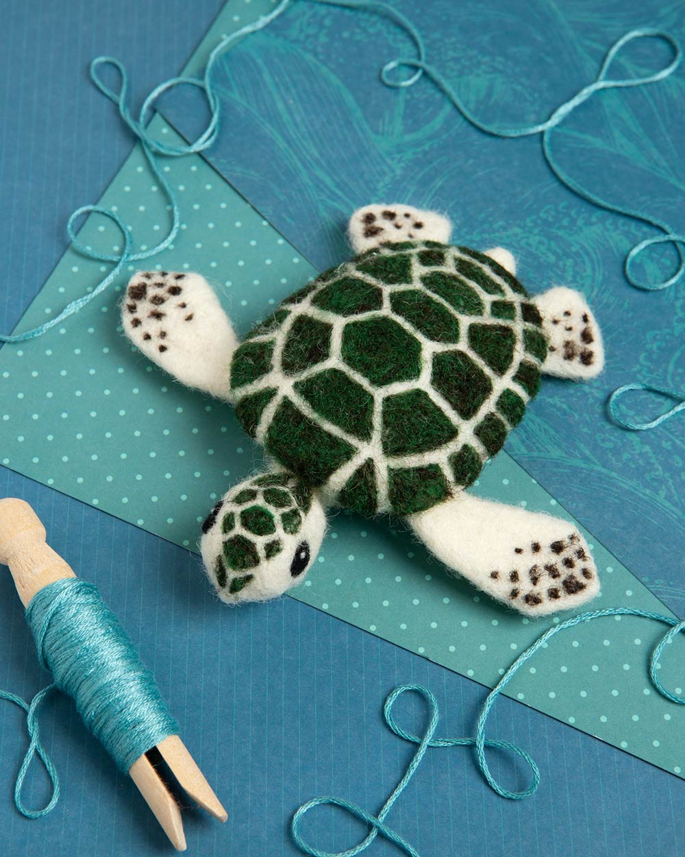 Turtle Needle Felting Kit Beginner Adult Craft - Image 3