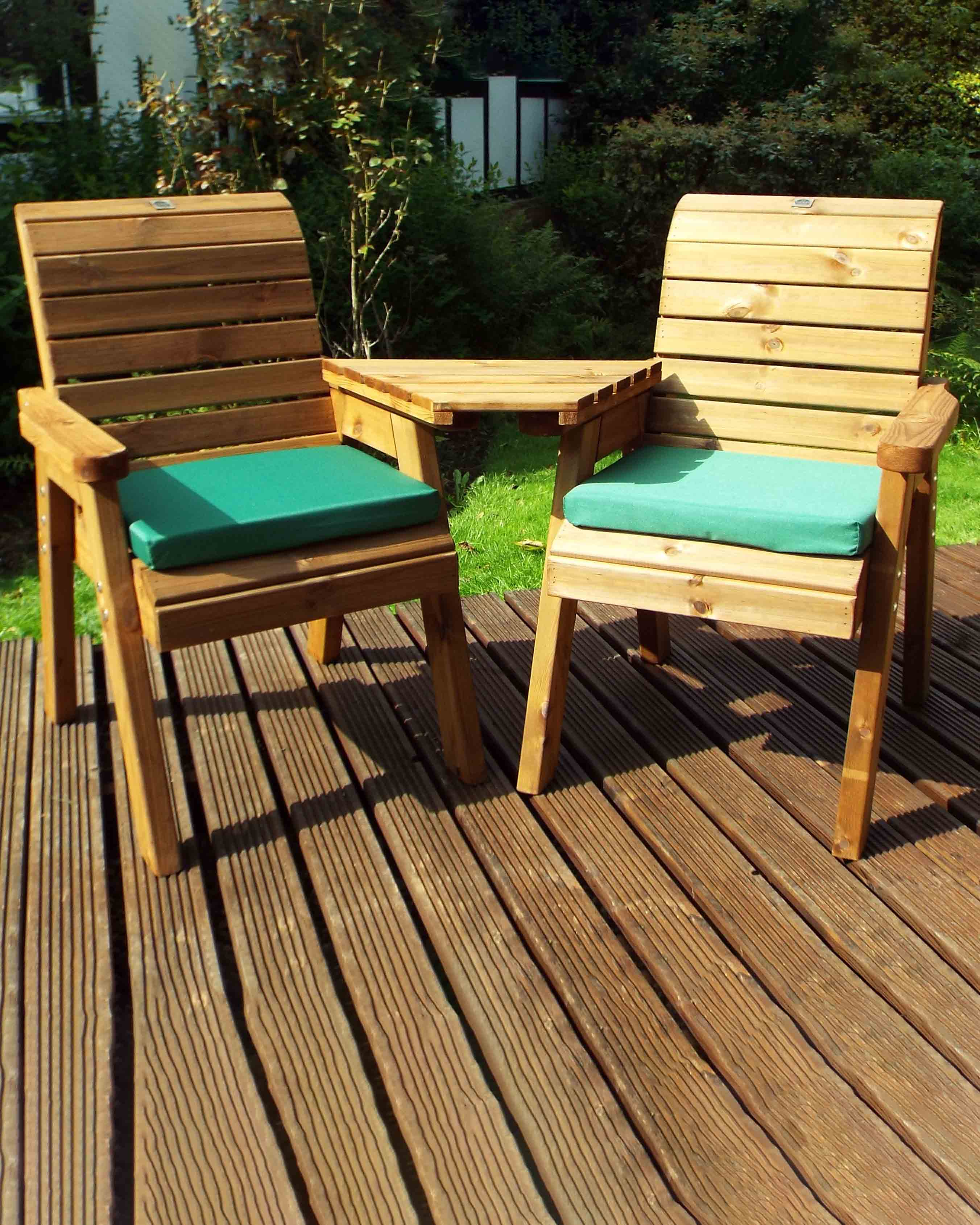 Charles Taylor Twin Companion Set with Green Cushions HB01G