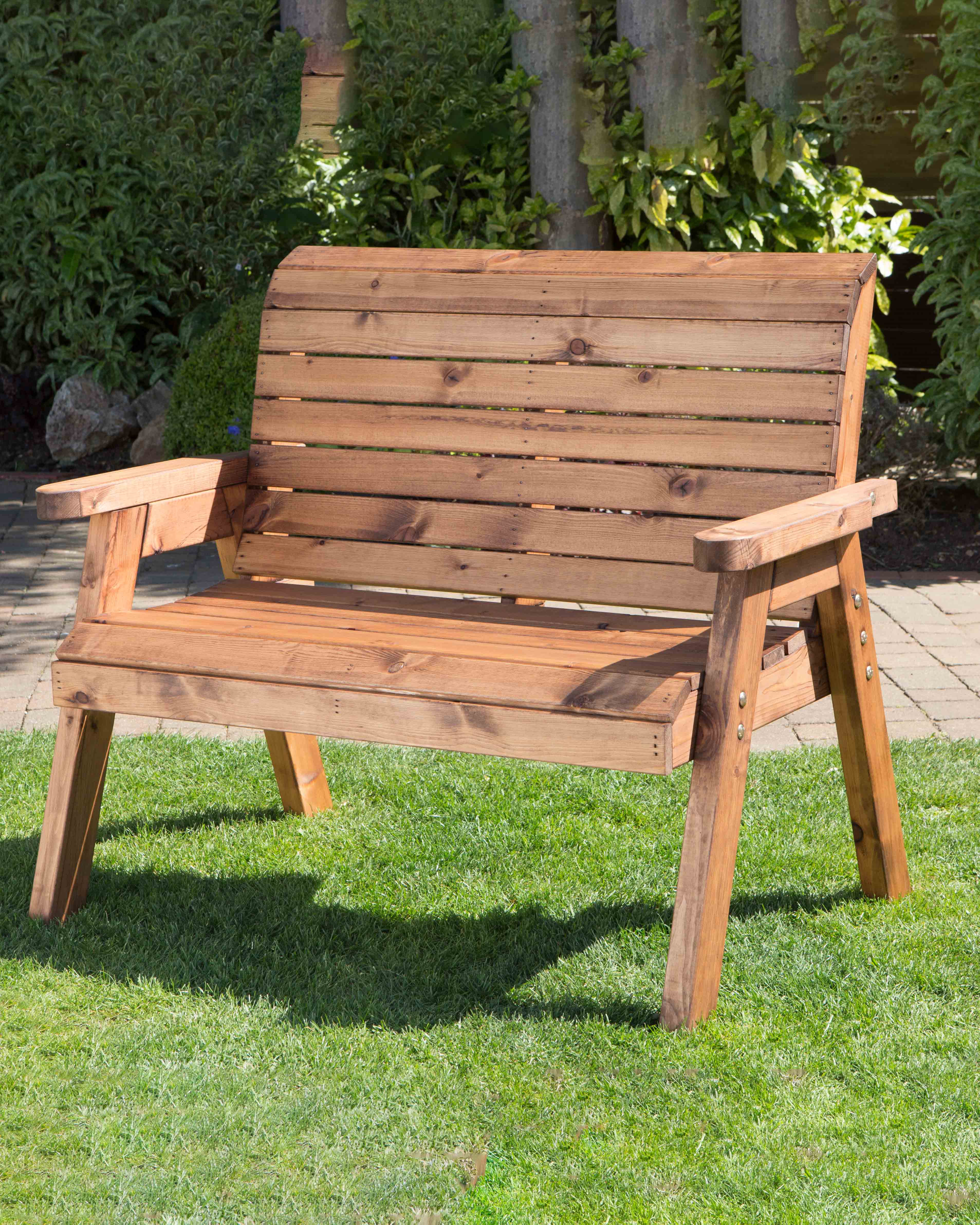 Charles Taylor Two Seater Bench Flat Packed HB19FP - Image 2
