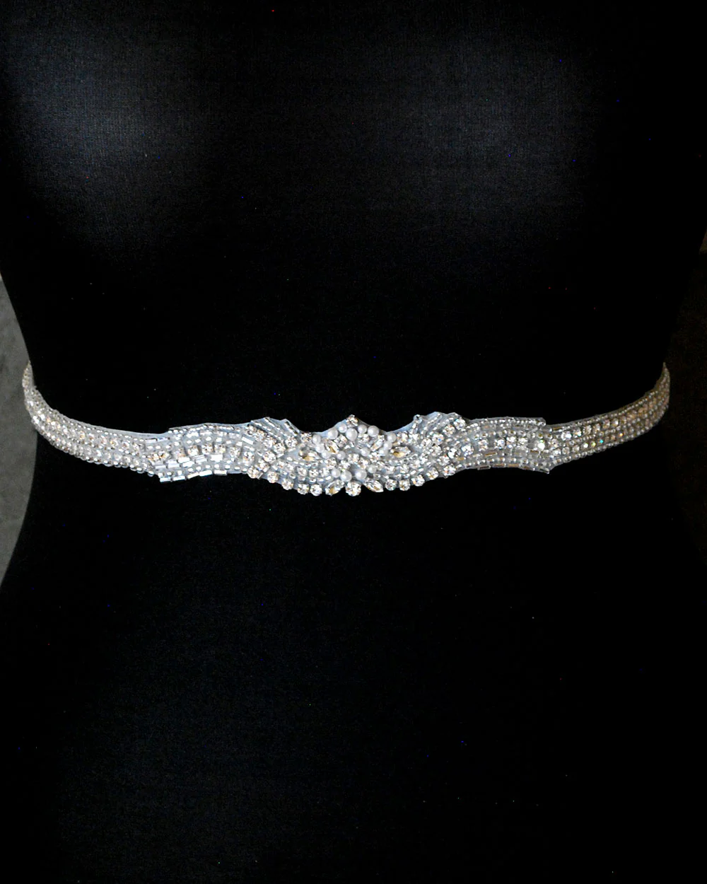 Wedding Dress Belt Glitz, Beads And Pearls