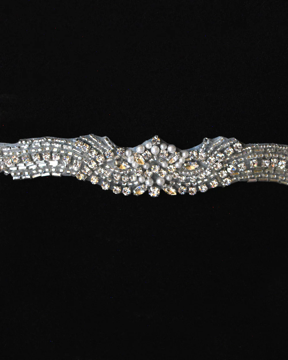 Wedding Dress Belt Glitz, Beads And Pearls - Image 2