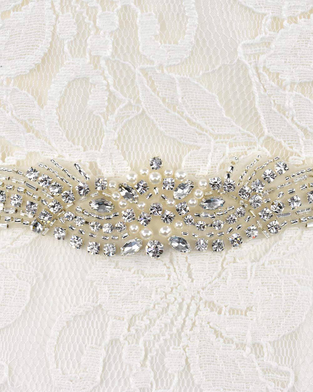 Wedding Dress Belt Glitz, Beads And Pearls - Image 5