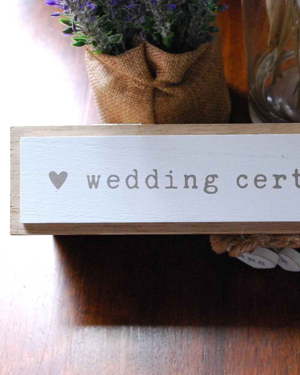 Wedding Certificate Holder Wooden, Natural - Image 7