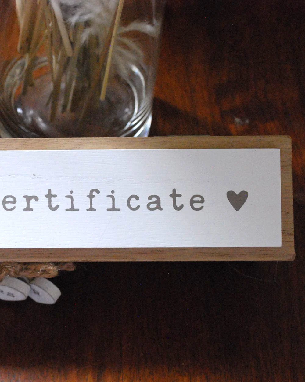Wedding Certificate Holder Wooden, Natural - Image 8