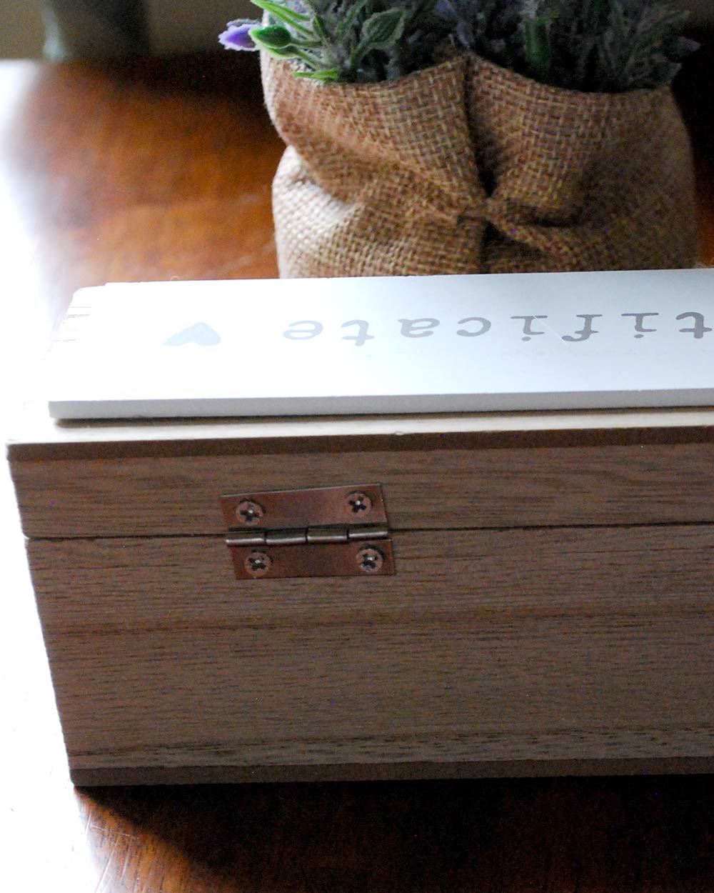 Wedding Certificate Holder Wooden, Natural - Image 9