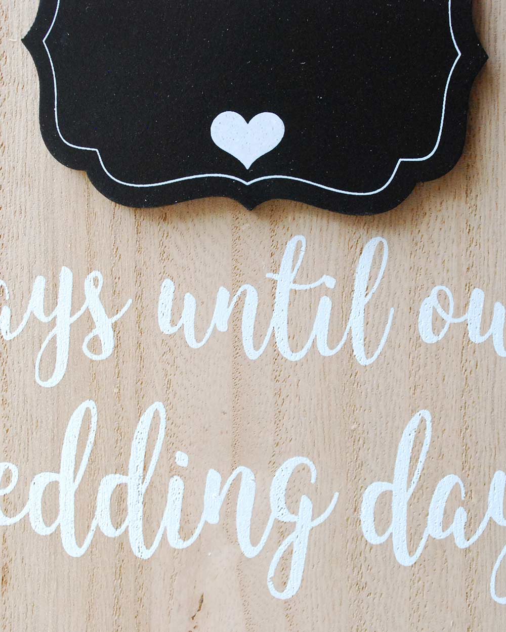 Wedding Countdown Plaque Engagement Gift - Image 4
