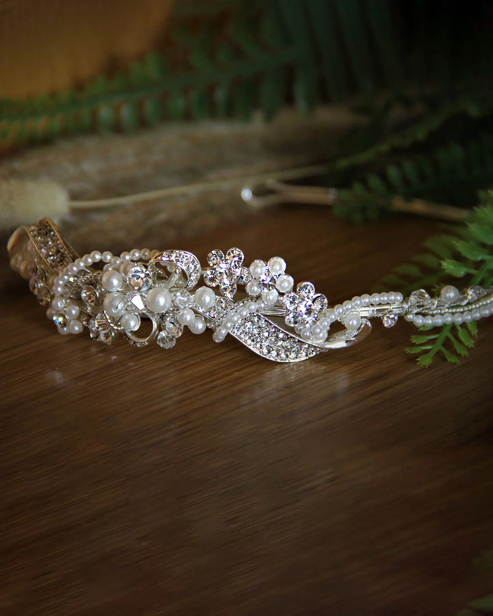 Wedding Headband Elegant Bead And Crystal - Image 4