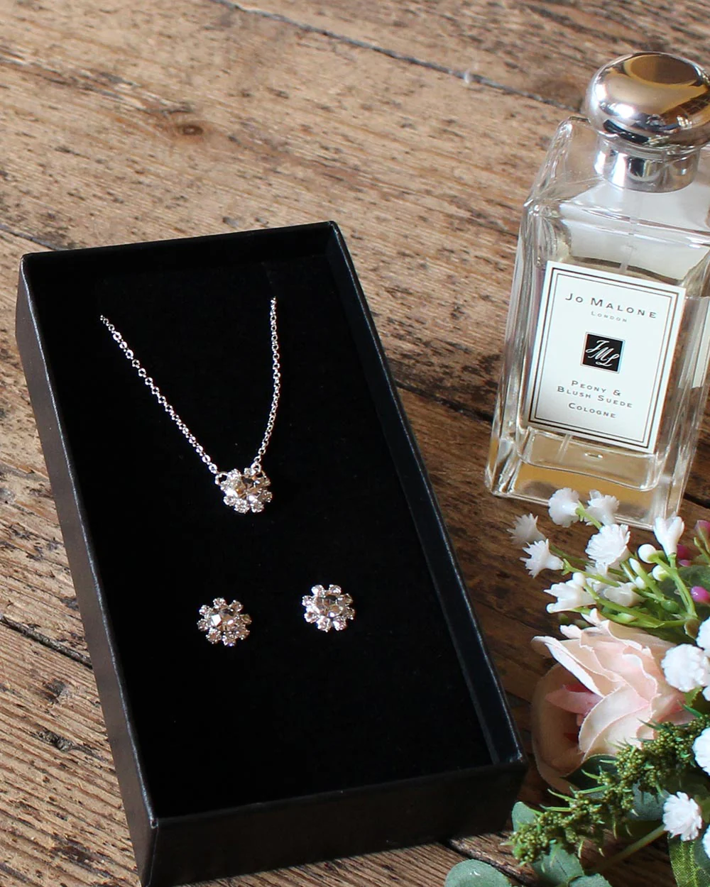 Wedding Jewellery Set Crystal Flower - Image 2