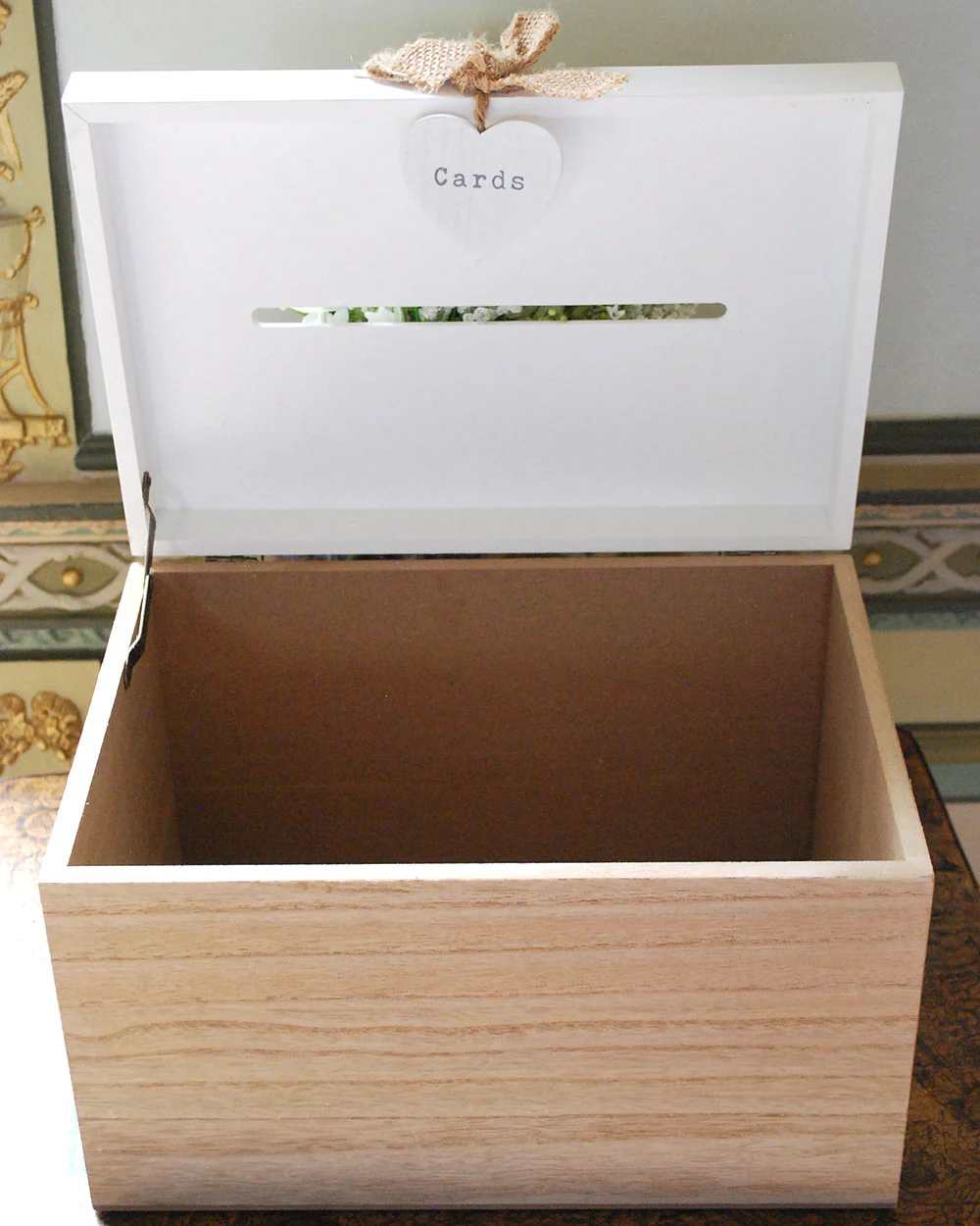 Wedding Post Box Wooden Card Box Mr & Mrs - Image 3