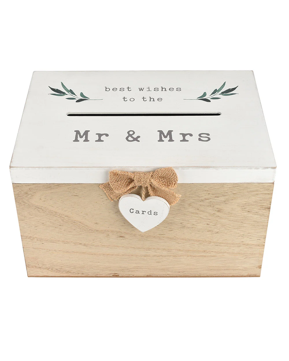 Wedding Post Box Wooden Card Box Mr & Mrs - Image 6