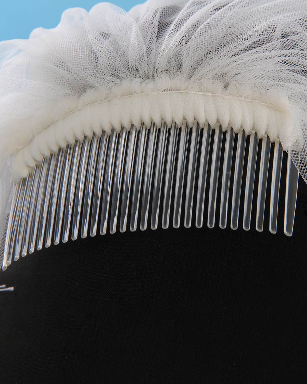 Wedding Veil 2 Tier Beaded Edge Ivory - Image 7