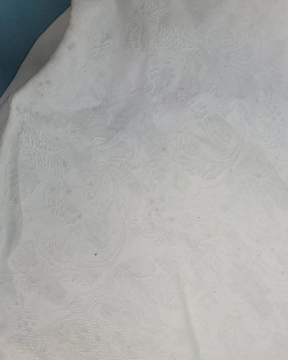 White Fish Tail Illusion Wedding Dress Size 10 - Image 10