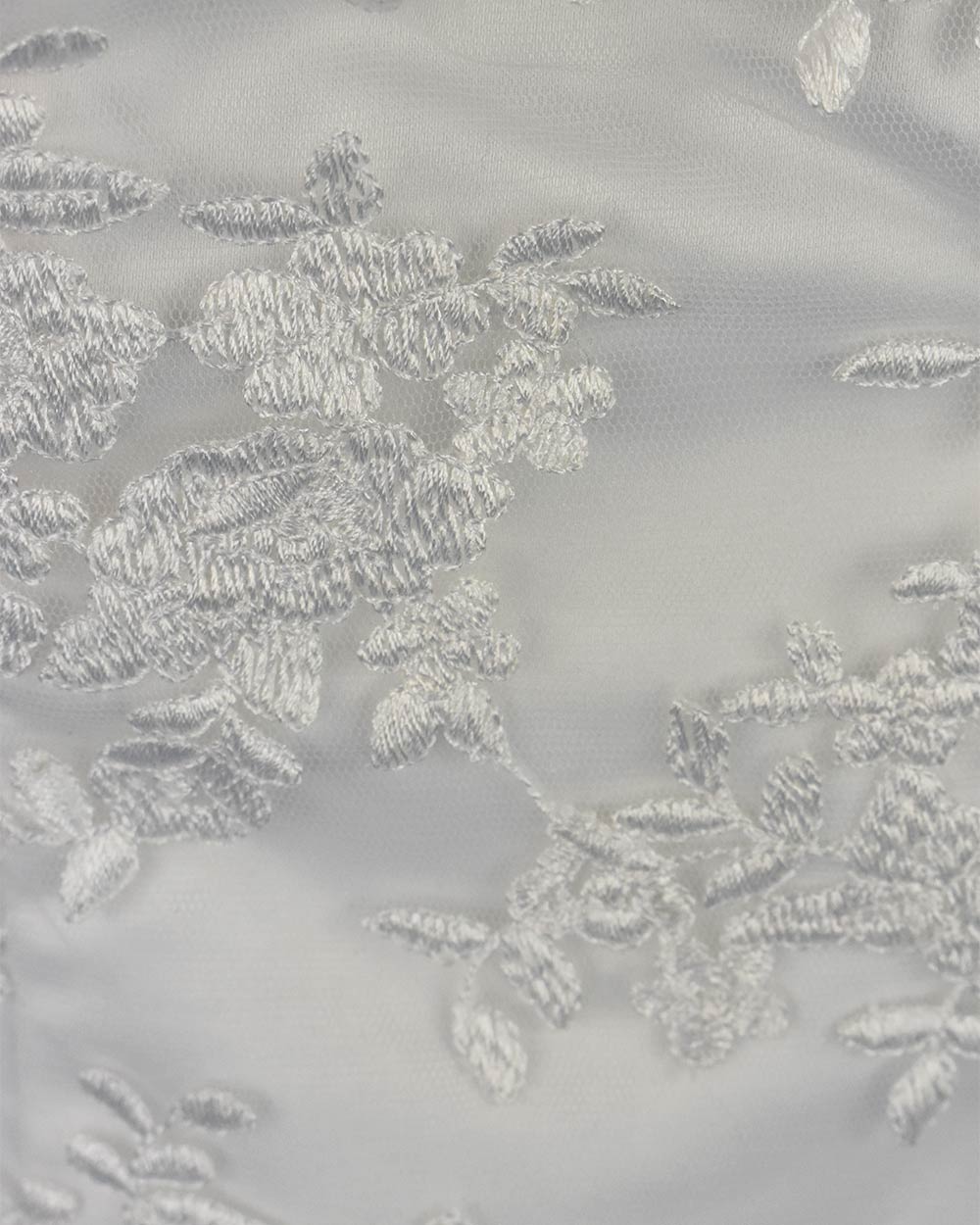 White Strapless Floral Lace Wedding Dress - Image 8