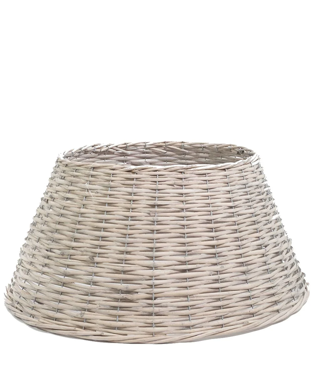 Wicker Christmas Tree Skirt, Natural Grey - Image 4
