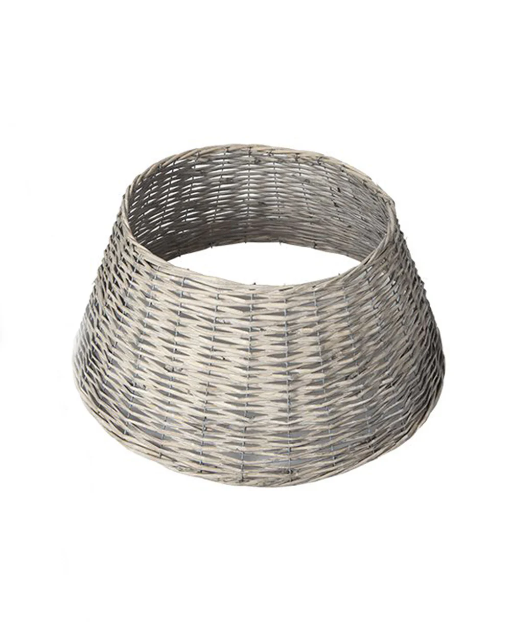 Wicker Christmas Tree Skirt, Natural Grey - Image 6