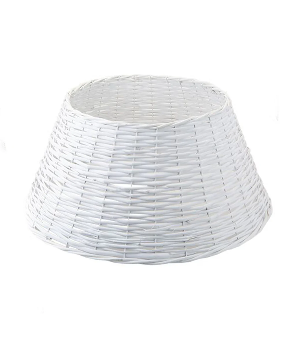 Wicker Christmas Tree Skirt, White - Image 4
