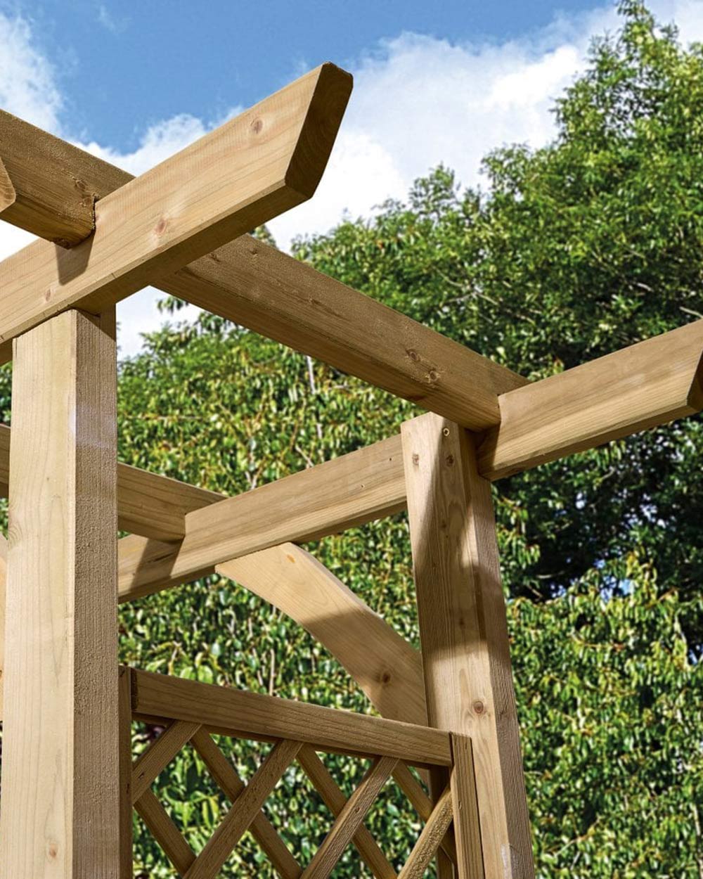 Wide Garden Arch Broadway Pergola Rowlinson - Image 5