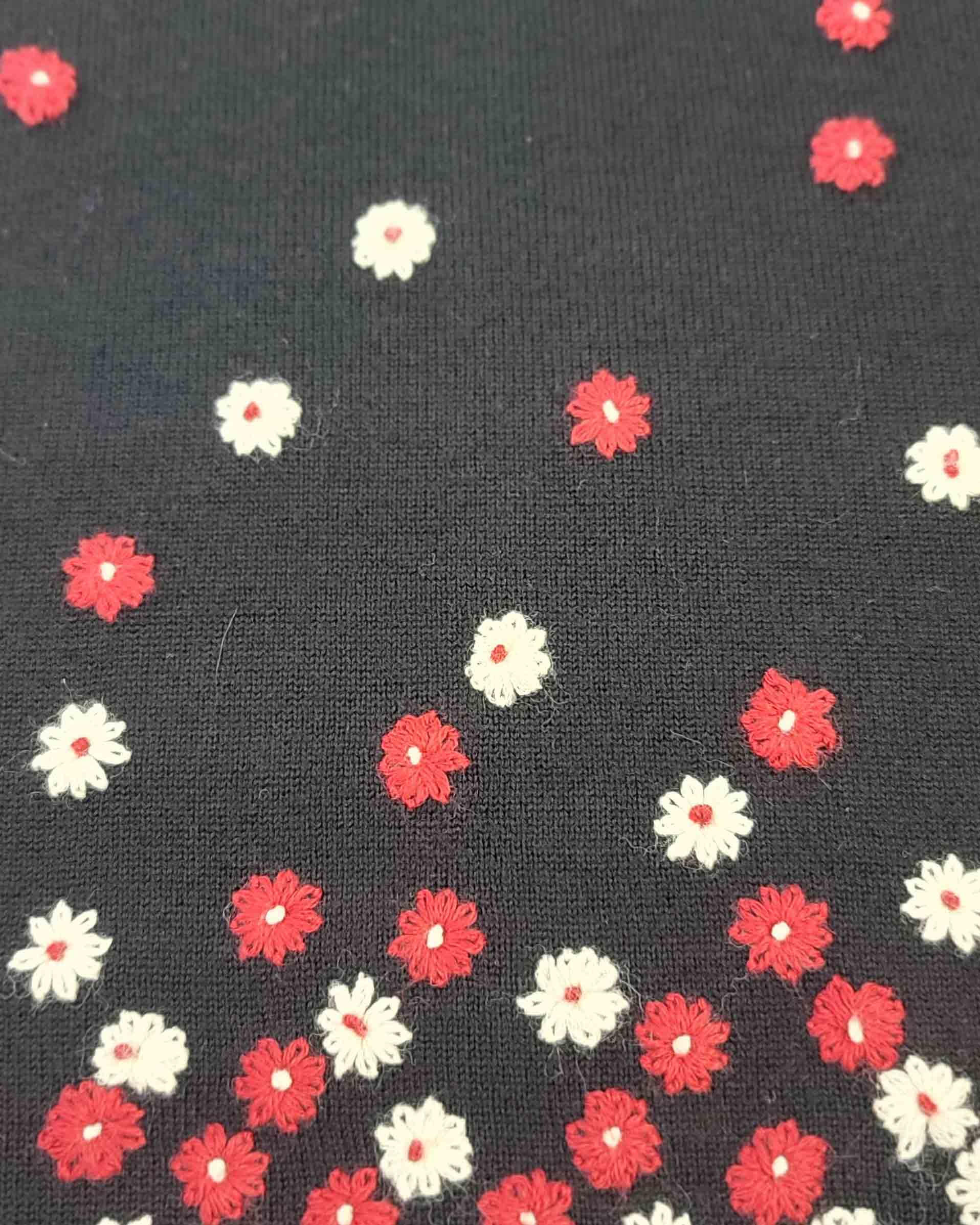 Womens Vintage Country Casual Black Jumper Small - Image 3