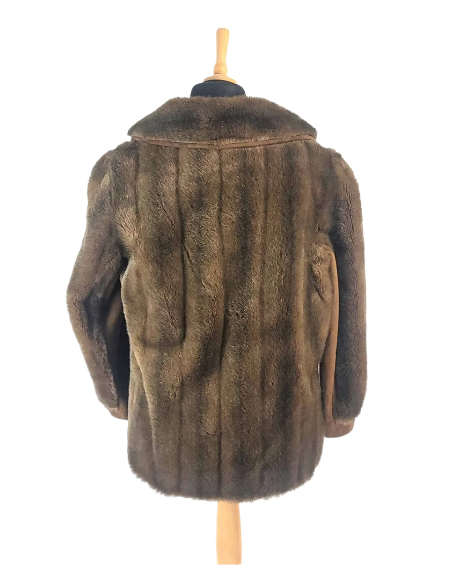 Womens Vintage Tissavel Brown Sude Leather Jacket - Image 4