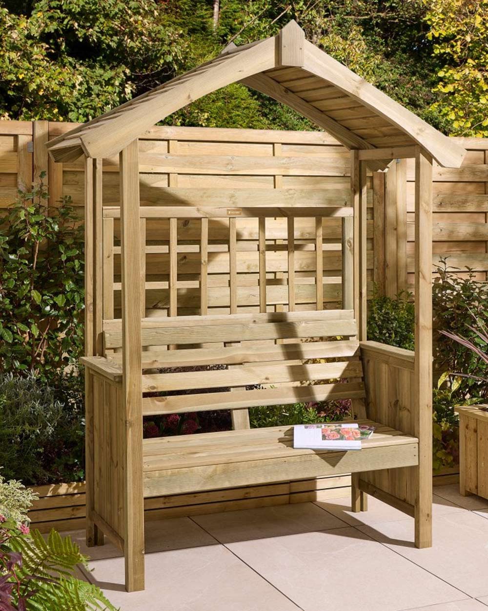 Wooden Garden Arbour Sherwood 10 Year Guarantee Rowlinson