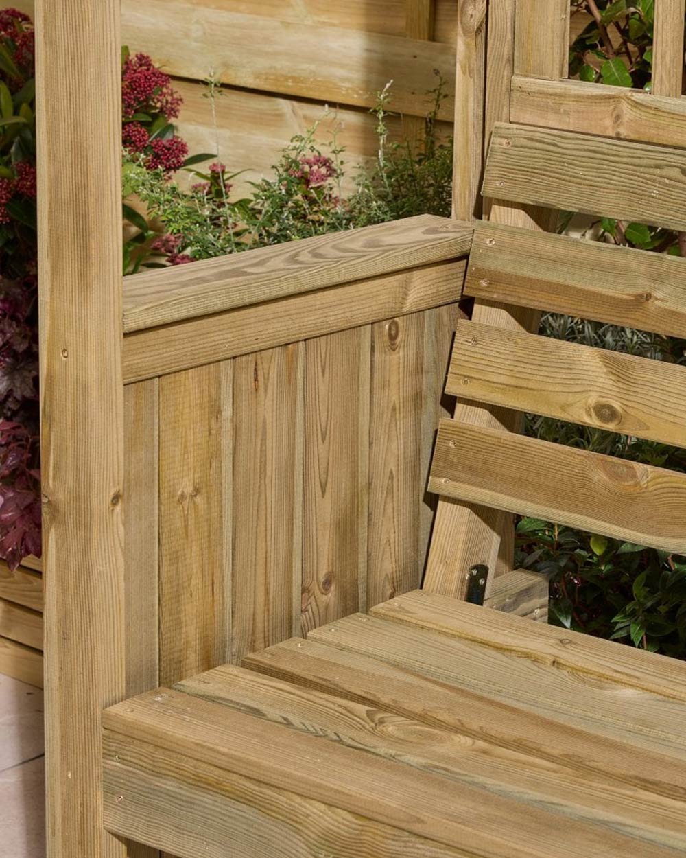 Wooden Garden Arbour Sherwood 10 Year Guarantee Rowlinson - Image 2
